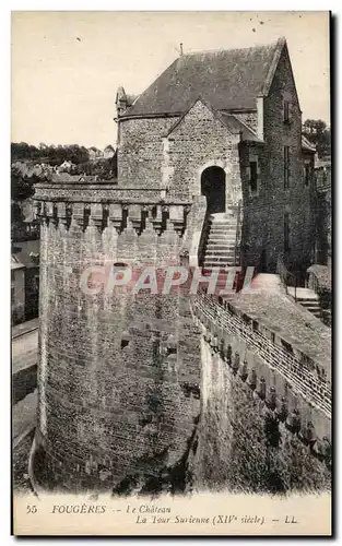 Ansichtskarte AK Fougeres Le Chateau La Tour Surienne