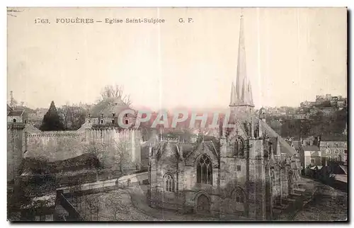 Cartes postales Fougeres Eglise Saint Sulpice