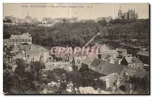 Cartes postales Fougeres Haute Ville Basse Ville