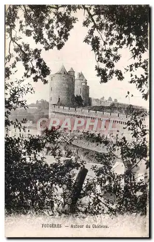 Cartes postales Fougeres Autour du Chateau