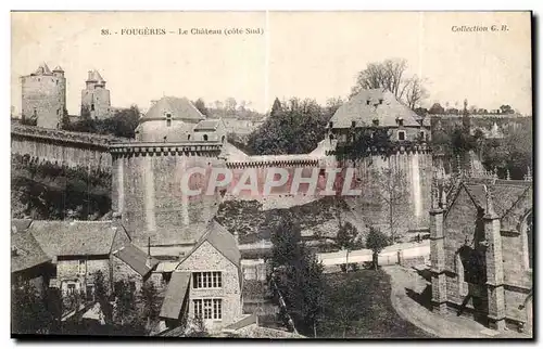 Cartes postales Fougeres Le Chateau (cote Sud)