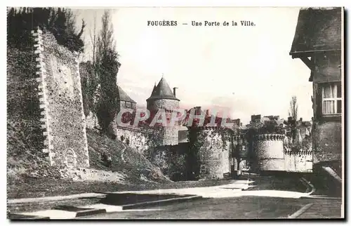 Cartes postales Fougeres Une Porte de la Ville