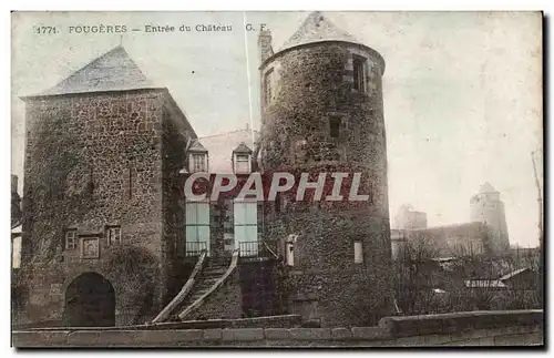 Cartes postales Fougeres Entree du Chateau