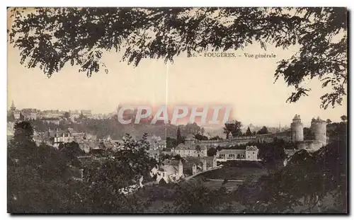 Cartes postales Fougeres Vue generale