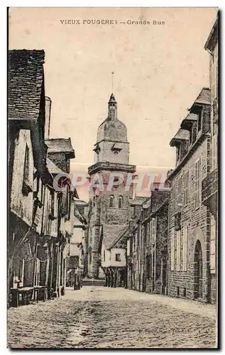 Cartes postales Fougeres Vieux Grande Rue