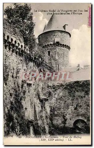 Cartes postales Fougeres La Chateau Feodal Tour du Hallay