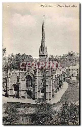 Cartes postales Fougeres L Eglise Saint Sulpice