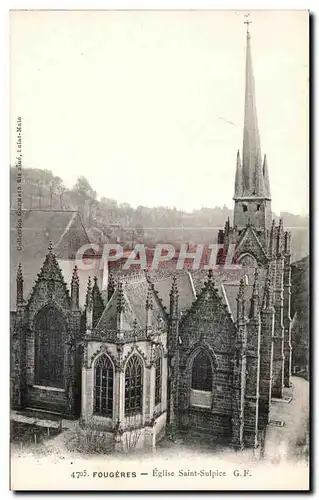 Cartes postales Fougeres Eglise Saint Sulpice