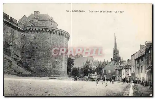 Cartes postales Fougeres Quartier St Suiplce La Tour