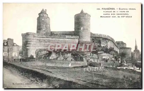 Cartes postales Fougeres Chateau Feodal