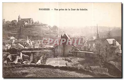 Cartes postales Fougeres Vue prise de la Tour du Gobelin