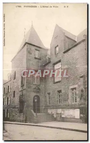 Cartes postales Fougeres L Hotel de Ville