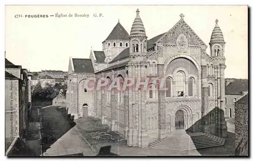 Cartes postales Fougeres Eglise de Bonalry