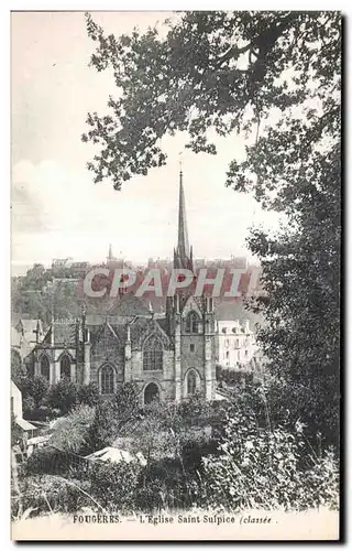 Cartes postales Fougeres L Eglise Saint Sulpice (Classee)