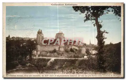 Cartes postales Fougeres Vue generale de Chateau Le Chateau datant dans son