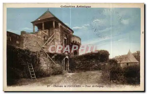 Cartes postales Chateau de Fougeres Tour de Coigny