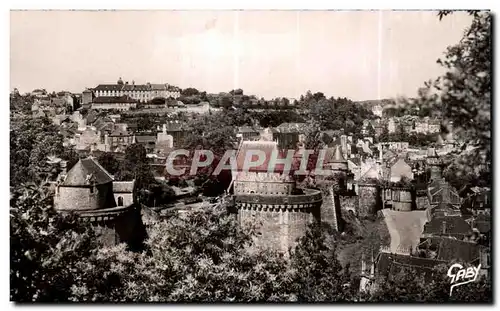 Ansichtskarte AK Fougeres Le Chateau Tours Rooul et Surienne et Porte Notre Dame