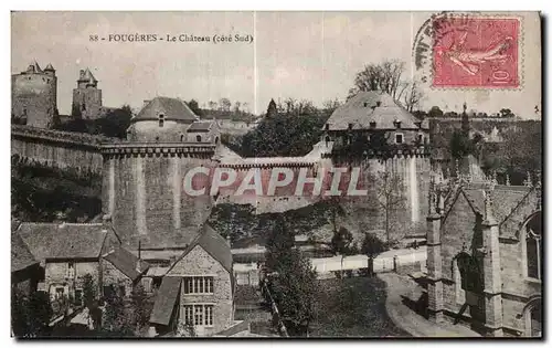 Cartes postales Fougeres Le Chateau (cote Sud)