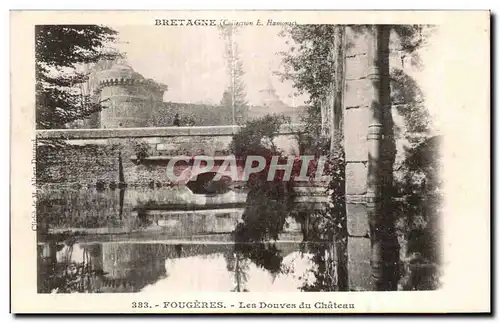 Cartes postales Fougeres Les Douves du Chateau