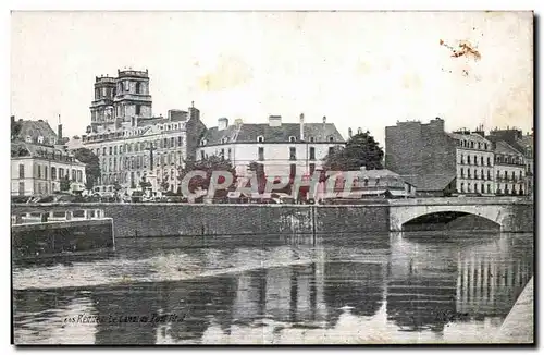 Ansichtskarte AK Rennes Le canal du pont neuf