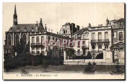 Cartes postales Rennes La Prefecture