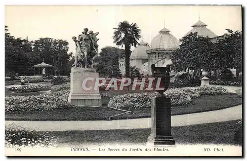 Ansichtskarte AK Rennes Les Serres du Jardin des Plantes