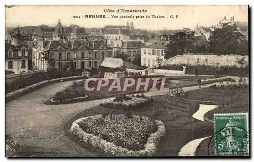 Cartes postales Cote d Emeraude RennesVue generale prise du Thabor