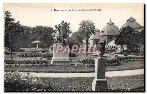 Cartes postales Rennes Les Serres du jardin des Plantes