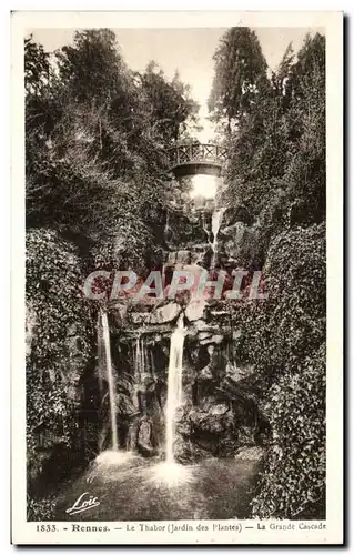 Cartes postales Rennes la Thabor La Grande Cascade