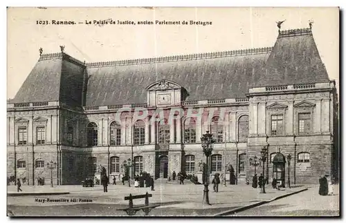 Ansichtskarte AK Rennes Le Palais de Justice ancien Parlement de Bretagne