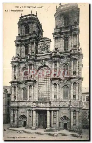 Cartes postales Rennes La Cathedrale