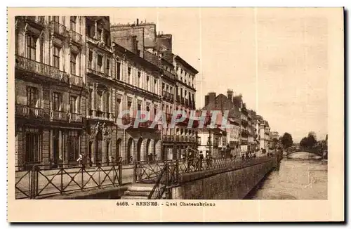 Ansichtskarte AK Rennes Quai Chateaubriand