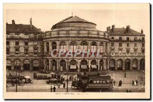 Ansichtskarte AK Rennes Le theatre Tramway