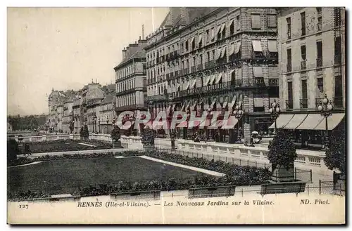 Ansichtskarte AK Rennes Les Nouveaux Jardins sur la Vilaine