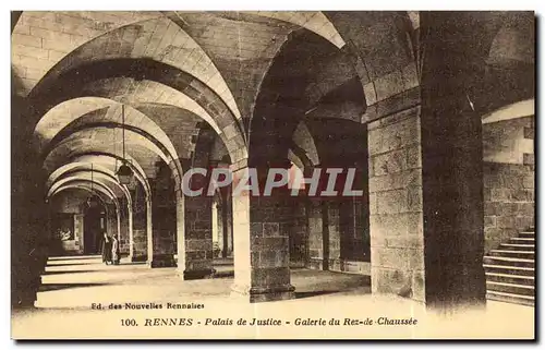 Cartes postales Rennes Palais de Justice Galerie du Rez de Chaussee