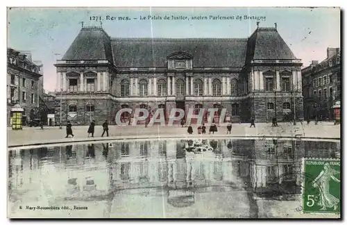 Ansichtskarte AK Rennes Le Palais de Justice ancien Partement de Bretagne