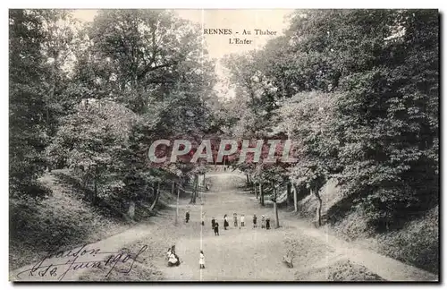 Cartes postales Rennes Au Thabor L Enfer Enfants