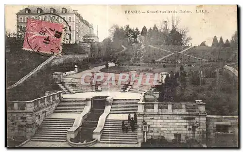 Ansichtskarte AK Rennes Nouvel escalier du Thabor