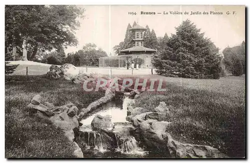 Ansichtskarte AK Rennes La Voliere du Jardin des Plantes Oiseaux