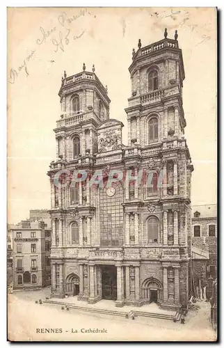 Cartes postales Rennes La Cathedrale