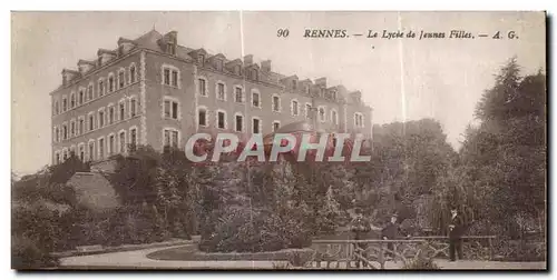 Cartes postales Rennes Le Lycee de Jeunes Filles