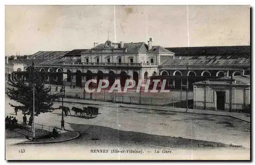 Cartes postales Rennes La Gare