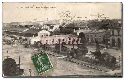 Cartes postales Rennes Gare des Marchandies