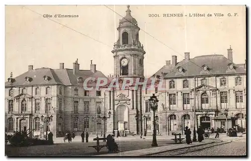 Cartes postales Cote d Emeraude Rennes L hotel de Ville