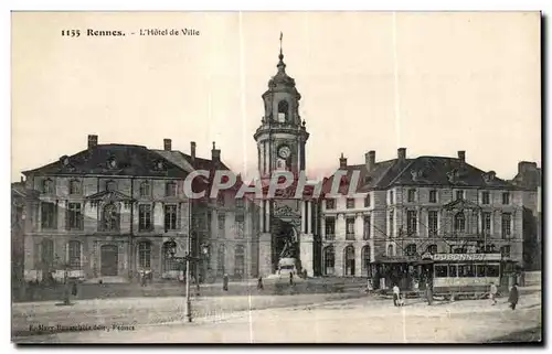 Cartes postales Rennes L Hotel de Ville