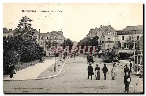 Ansichtskarte AK Rennes L Avenue de la Gare