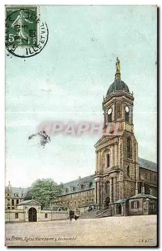 Cartes postales Rennes Eglise Notre Dame   Archeveche