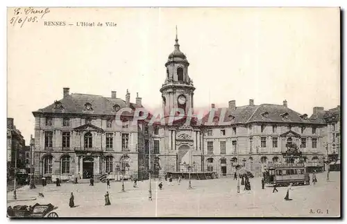 Cartes postales Rennes L Hotel de Ville