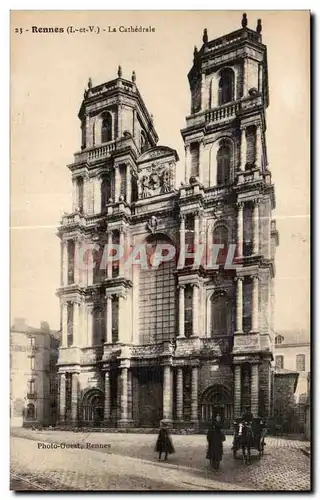 Cartes postales Rennes La Cathedrale