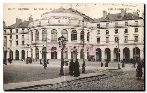 Cartes postales Rennes Le Theatre